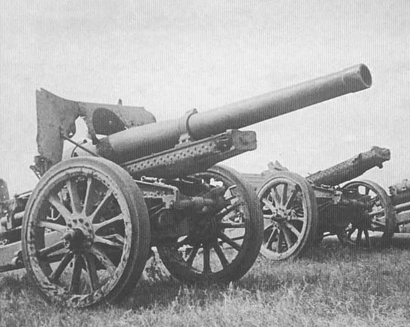 Type 96 15 cm howitzers of Japanese 7th Artillery Regiment in northeastern China, 1939